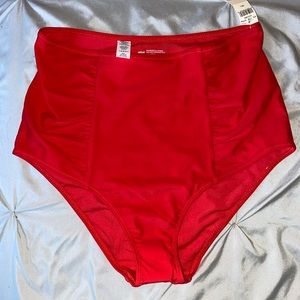 NWT Aerie red high waisted bikini bottoms
